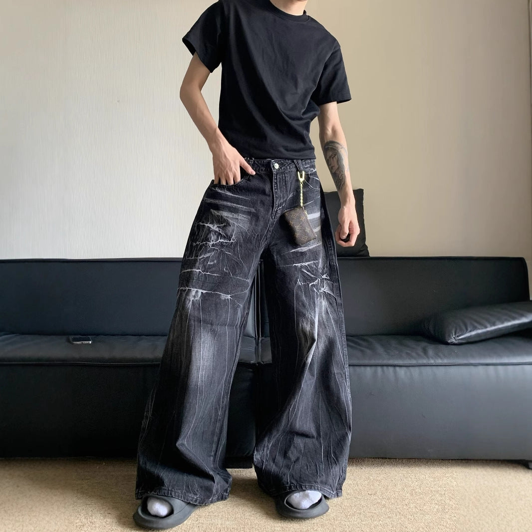 Distressed jeans
