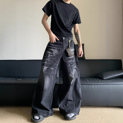 Distressed jeans