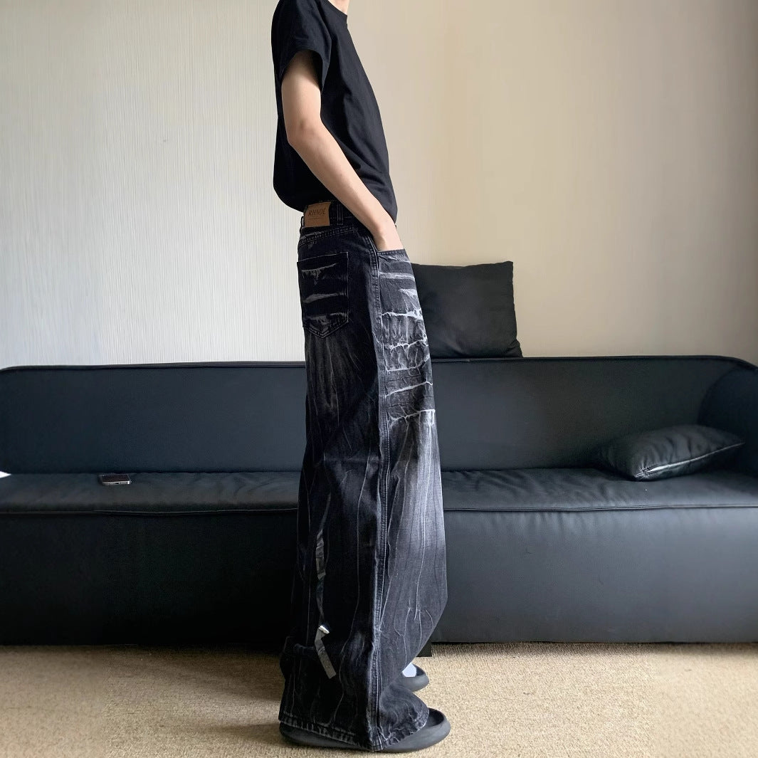 Distressed jeans