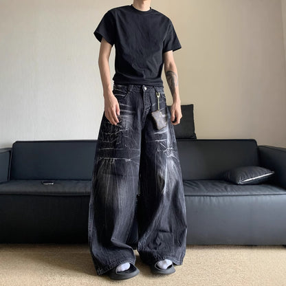 Distressed jeans