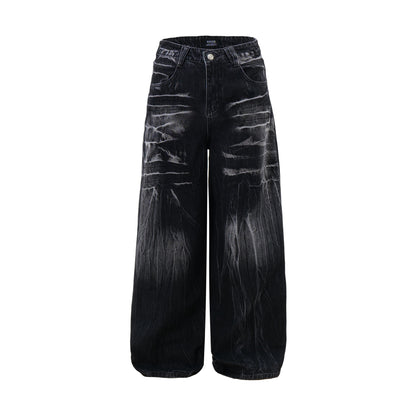 Distressed jeans