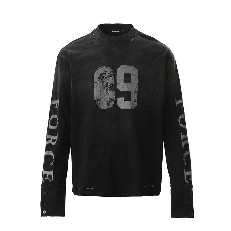 Distressed Vintage Cotton Sweatshirt