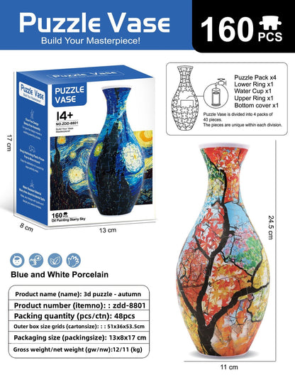 DIY 3D Puzzle Vase Ornament