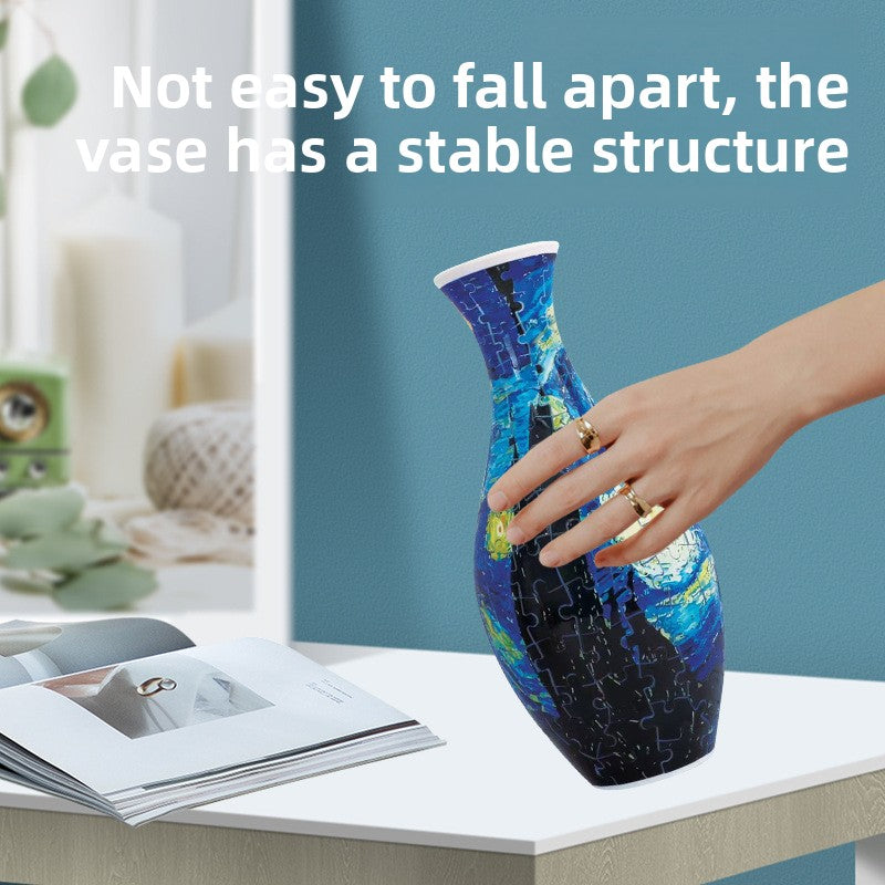 DIY 3D Puzzle Vase Ornament