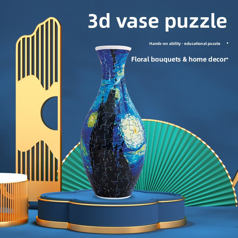 DIY 3D Puzzle Vase Ornament
