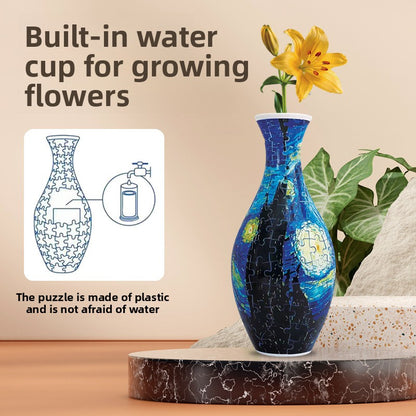 DIY 3D Puzzle Vase Ornament