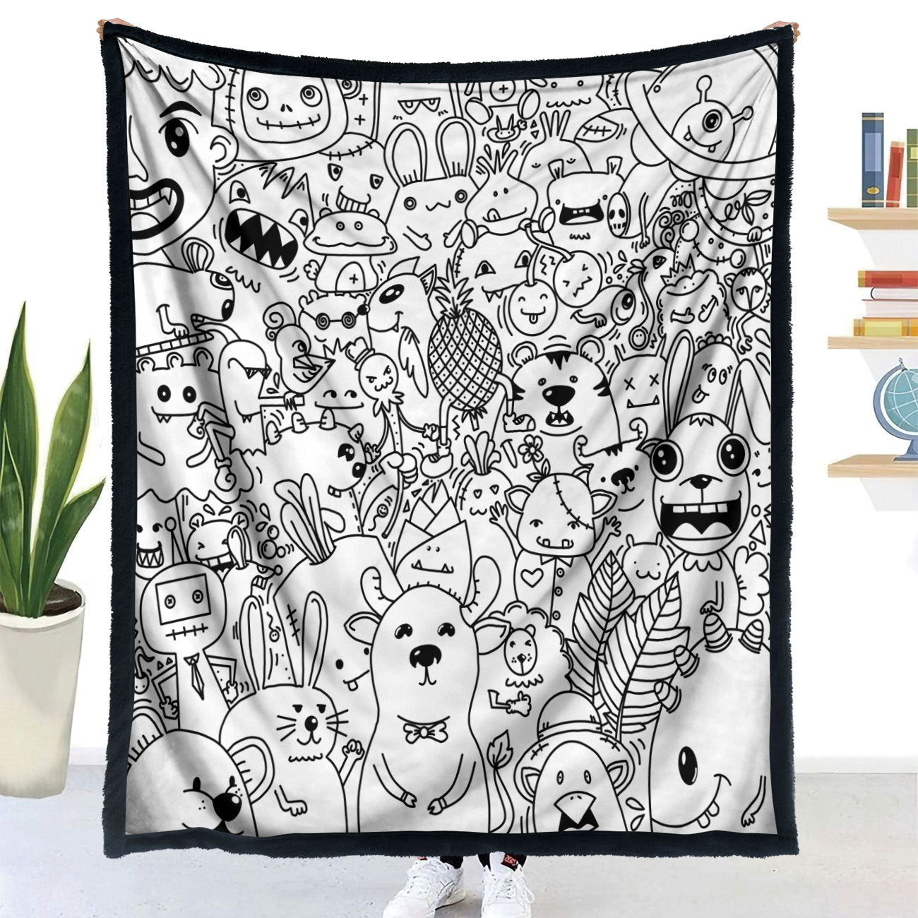 DIY Animal Pattern Coloring Blanket