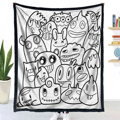 DIY Animal Pattern Coloring Blanket