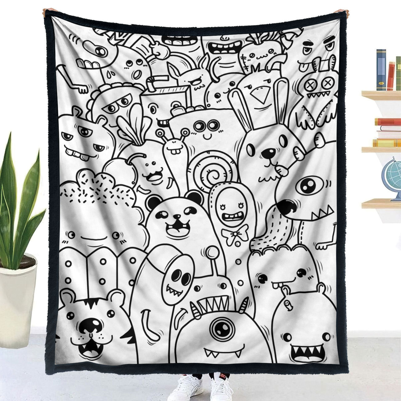 DIY Animal Pattern Coloring Blanket