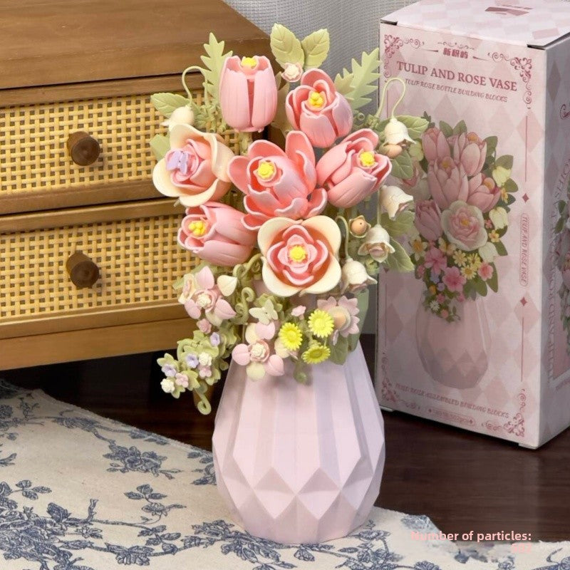 DIY Building Block Flower Bouquet