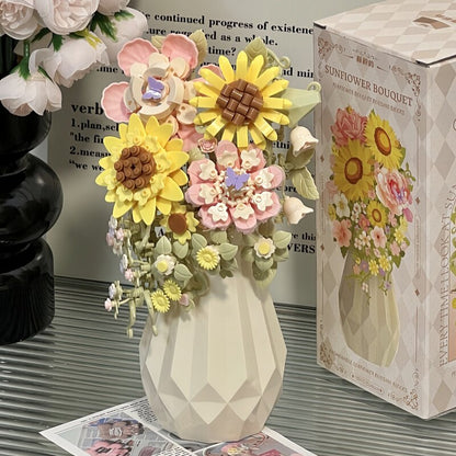 DIY Building Block Flower Bouquet