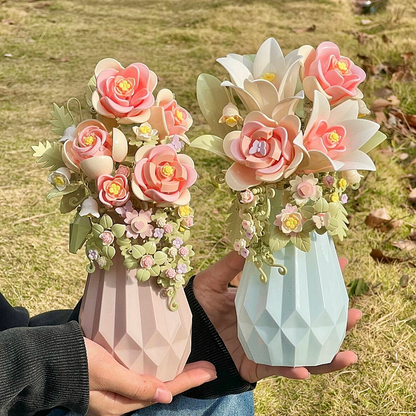 DIY Building Block Flower Bouquet