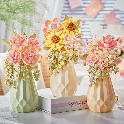 DIY Building Block Flower Bouquet