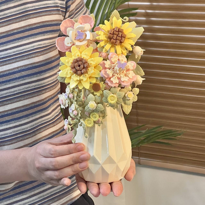 DIY Building Block Flower Bouquet