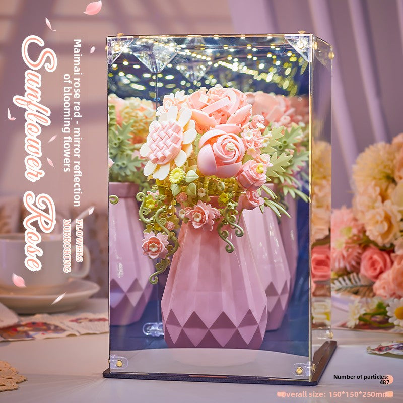 DIY Building Block Flower Bouquet