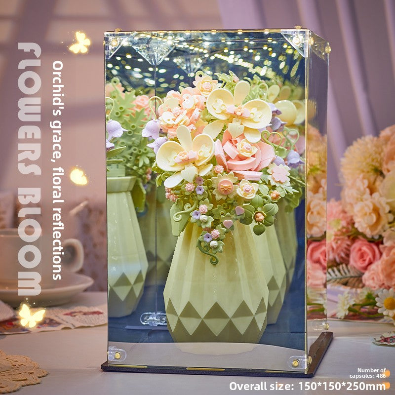 DIY Building Block Flower Bouquet