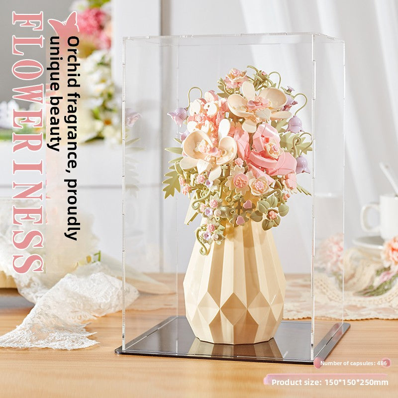 DIY Building Block Flower Bouquet
