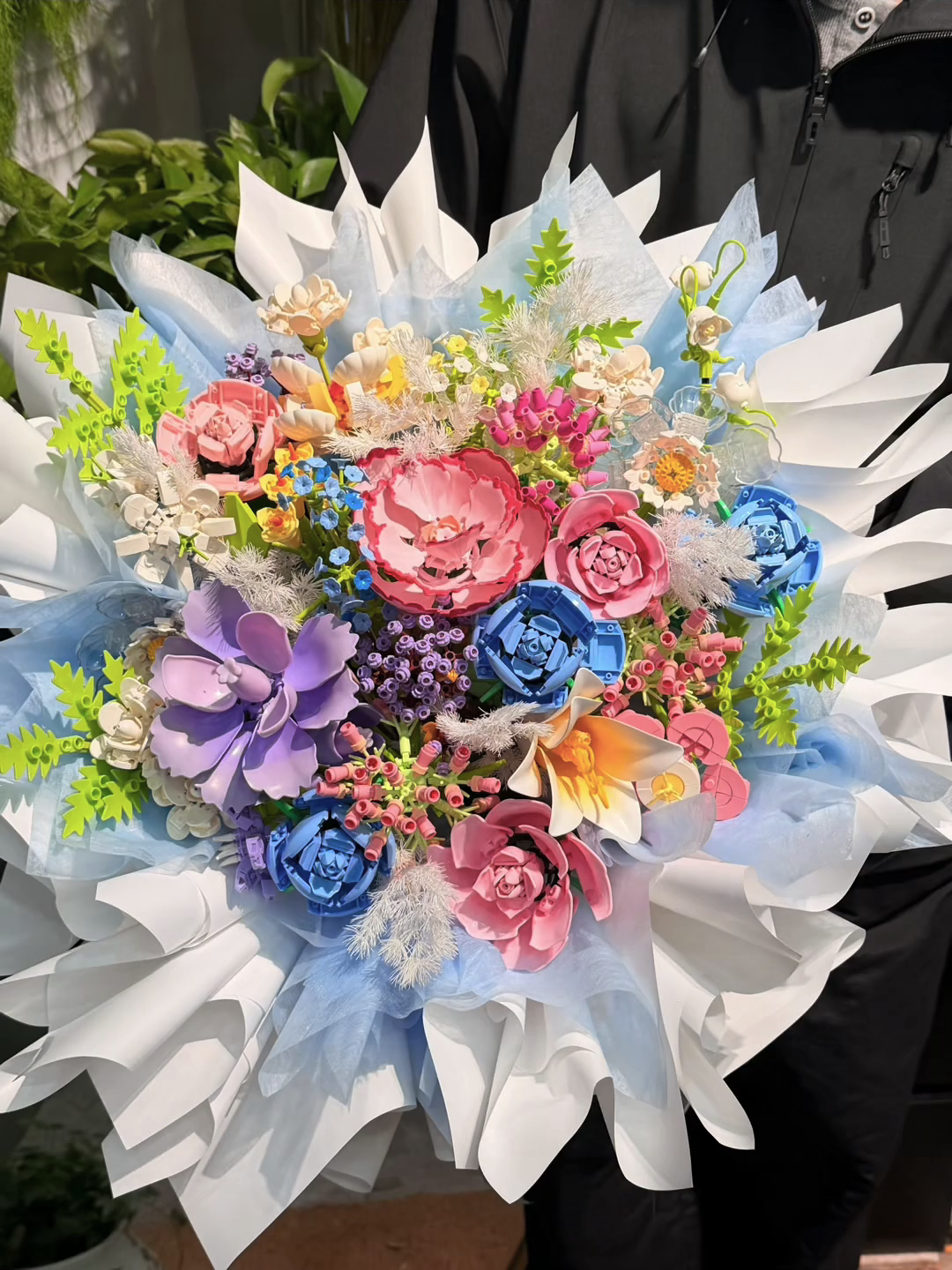 DIY Building Block Flower Bouquet Kit