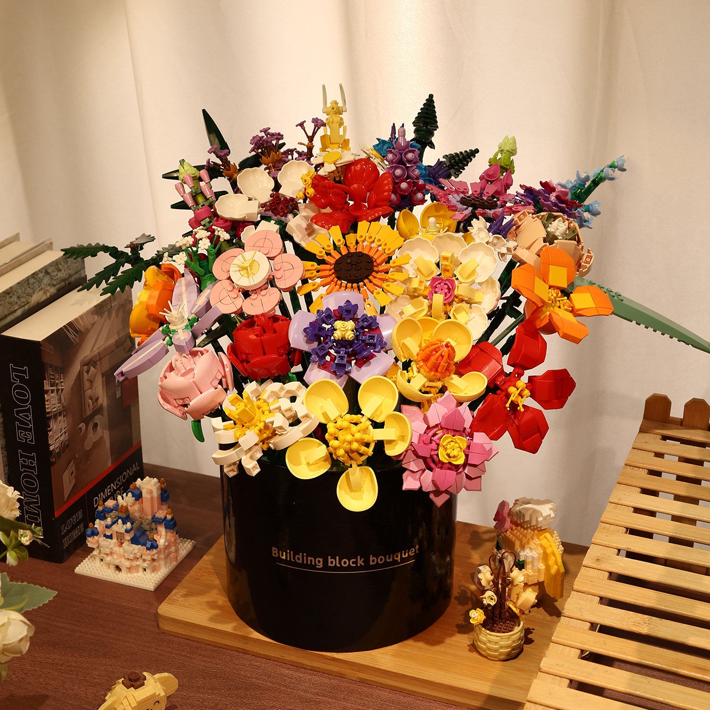 DIY Building Block Flower Bouquet Kit