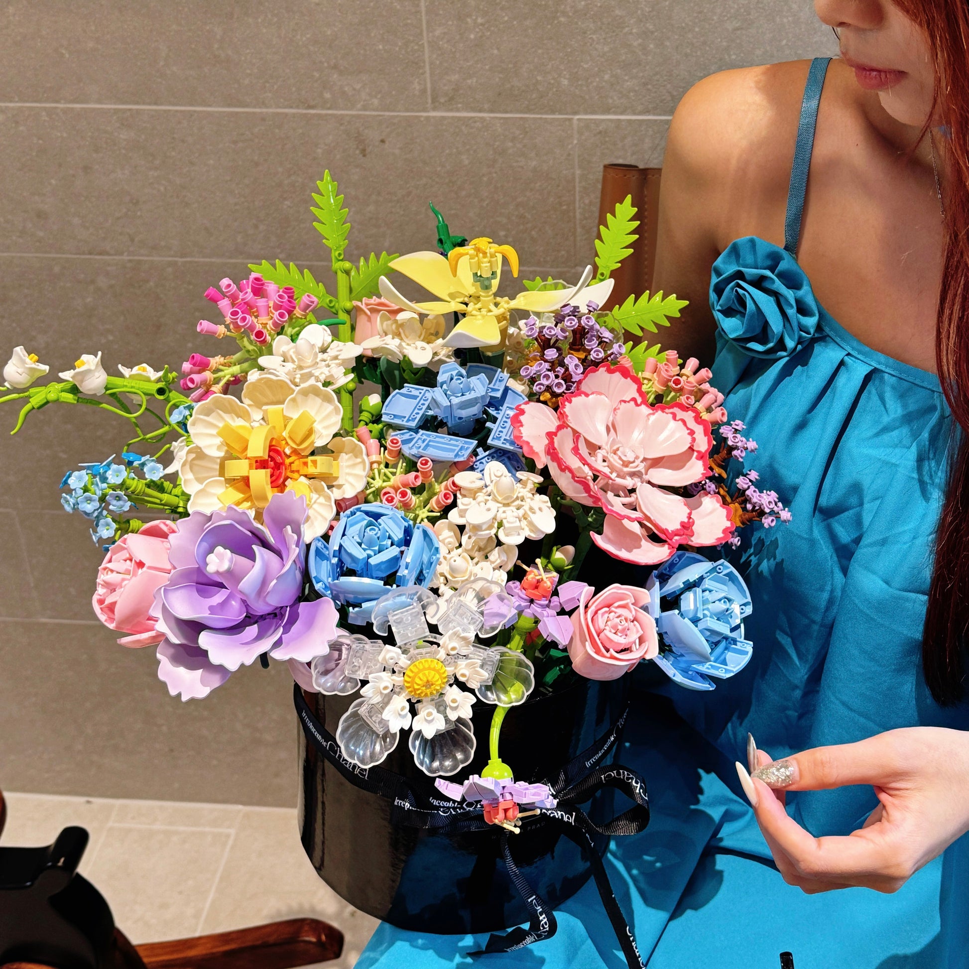 DIY Building Block Flower Bouquet Kit