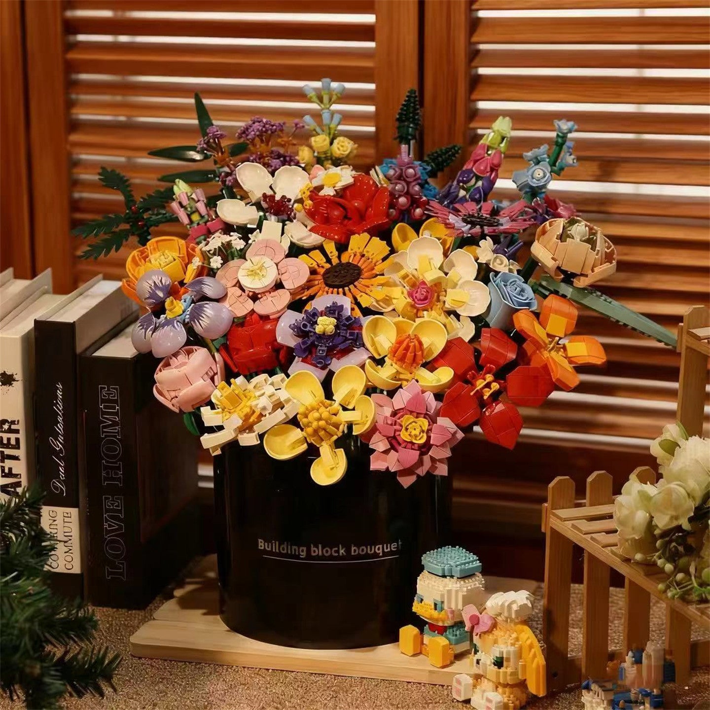 DIY Building Block Flower Bouquet Kit