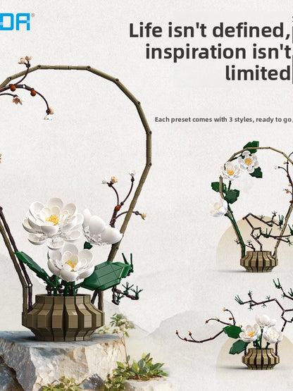 DIY Building Block Flower Bouquet Set