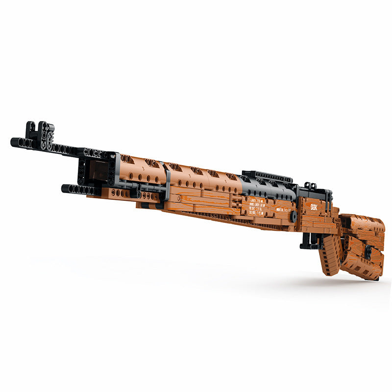 DIY Building Block Toy Gun Model Set 77003 Educational Puzzle Assembly Kit for Teens