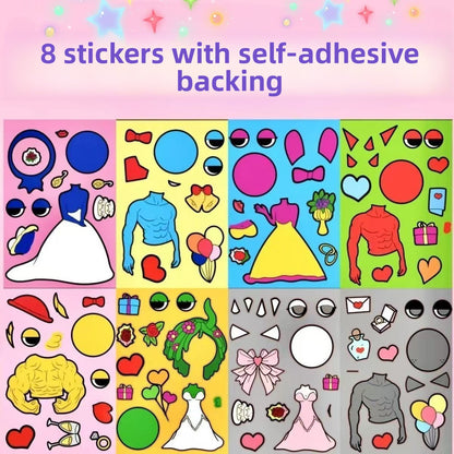 DIY Character Dress-Up Stickers Educational Toys