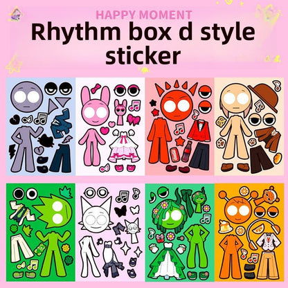 DIY Character Dress-Up Stickers Educational Toys
