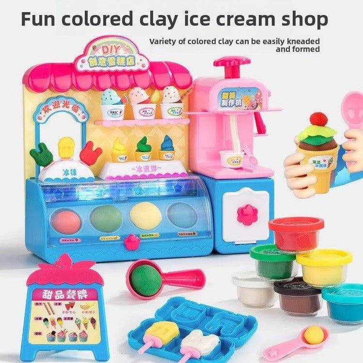 DIY Color Clay Ice Cream Maker Toy