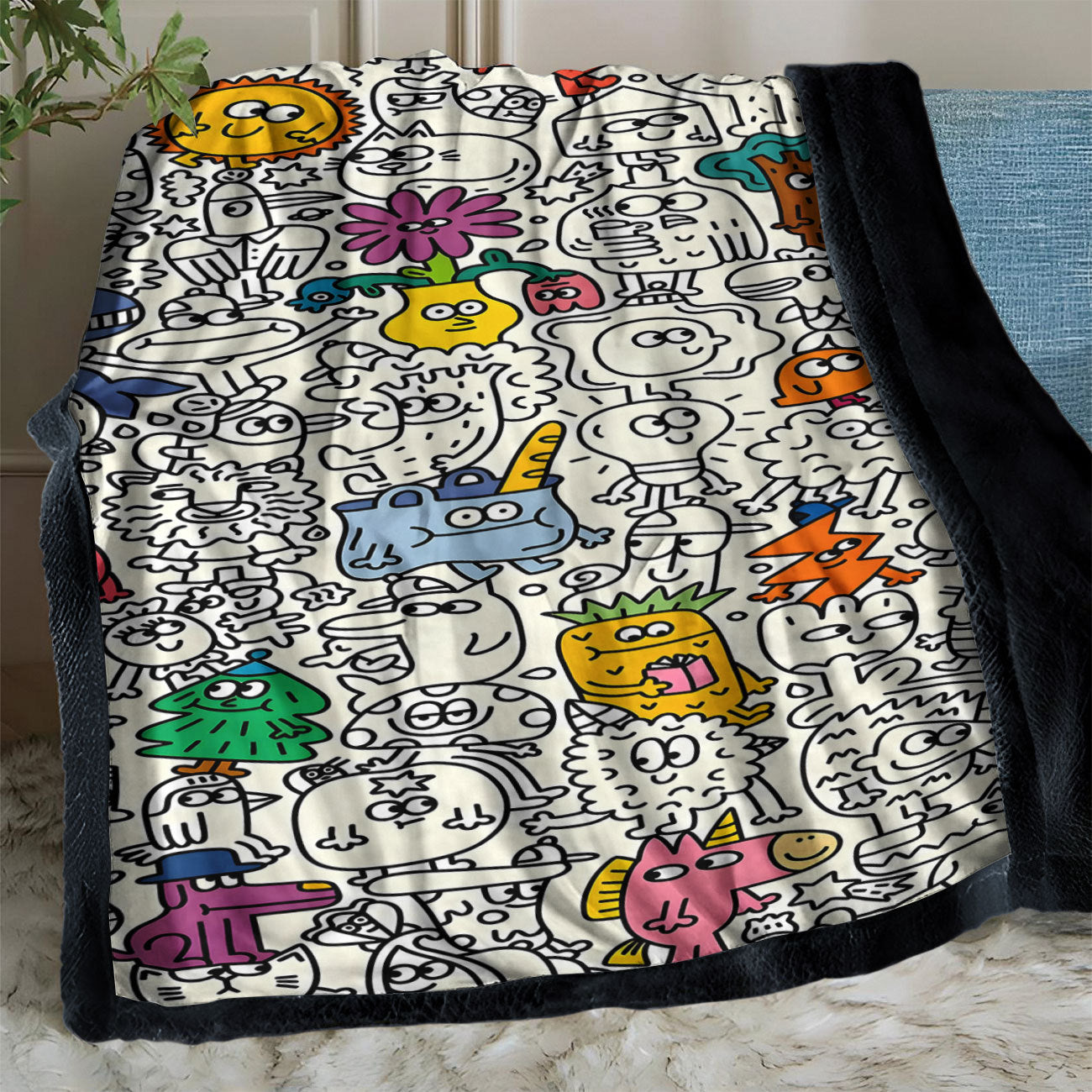 DIY Coloring Blanket with Color Brushes