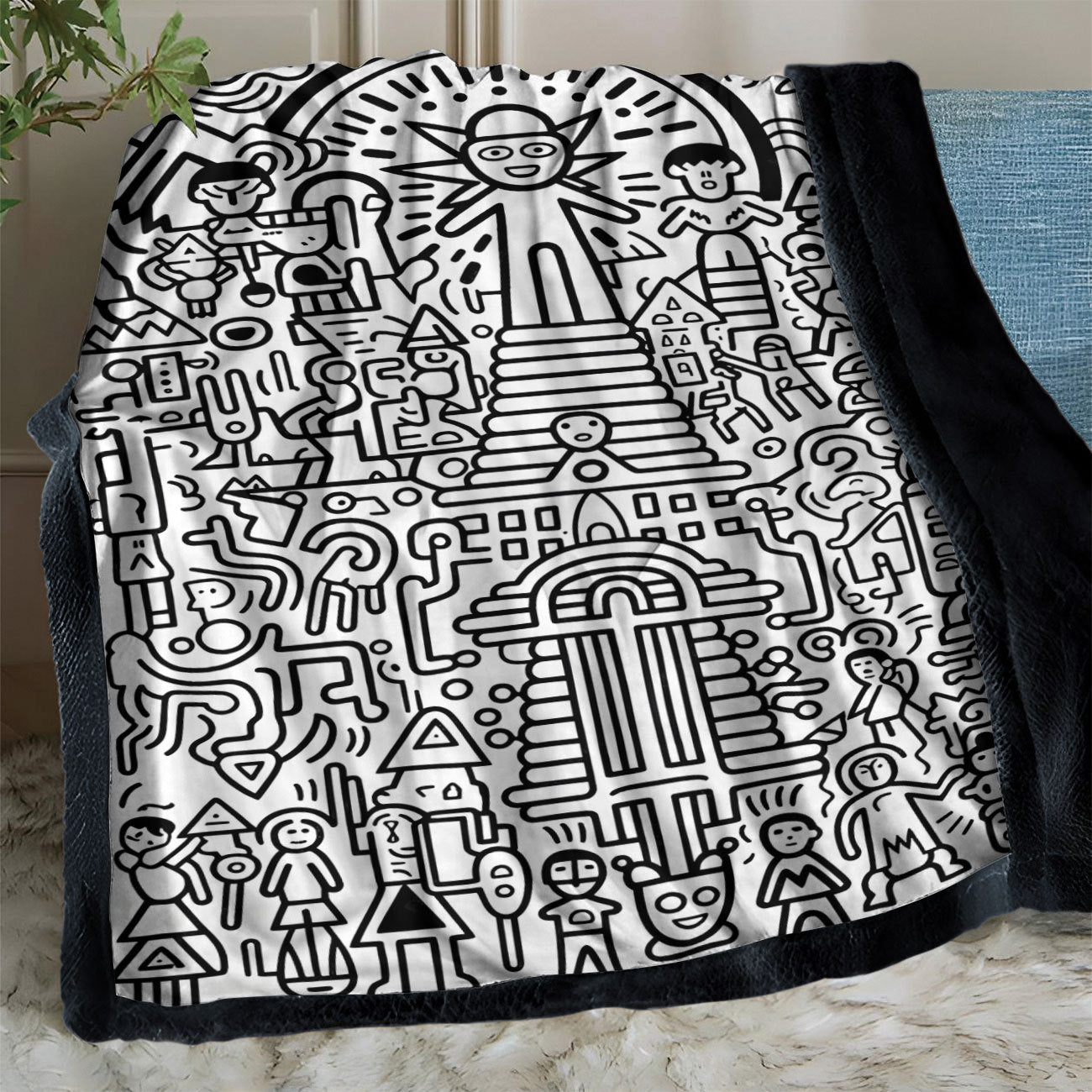 DIY Coloring Blanket with Color Brushes