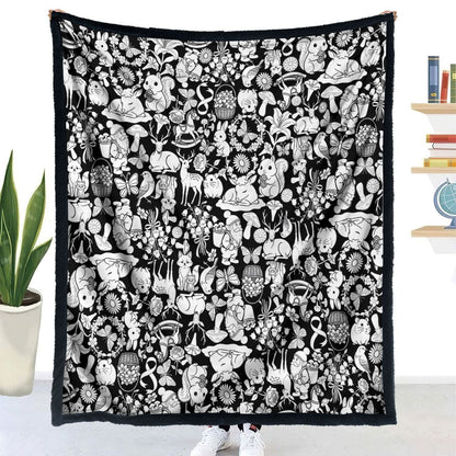 DIY Coloring Blanket with Colored Pens