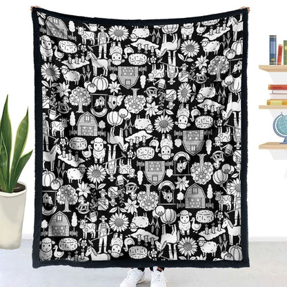 DIY Coloring Blanket with Colored Pens
