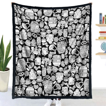 DIY Coloring Blanket with Colored Pens