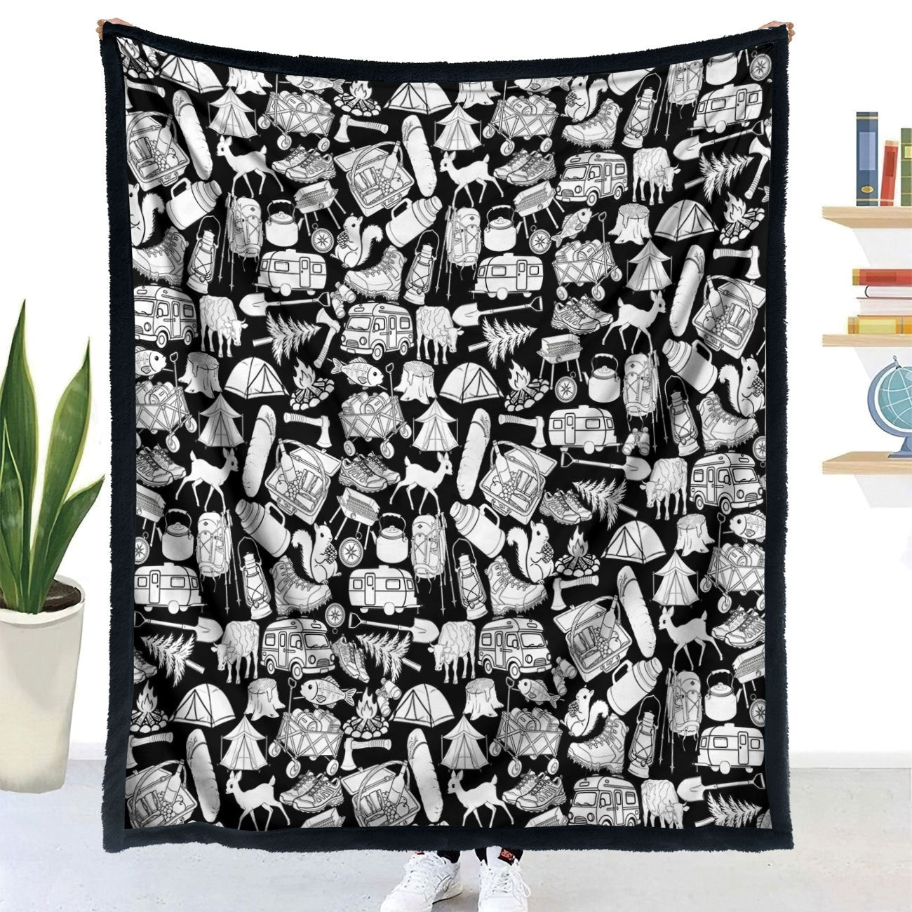DIY Coloring Blanket with Colored Pens