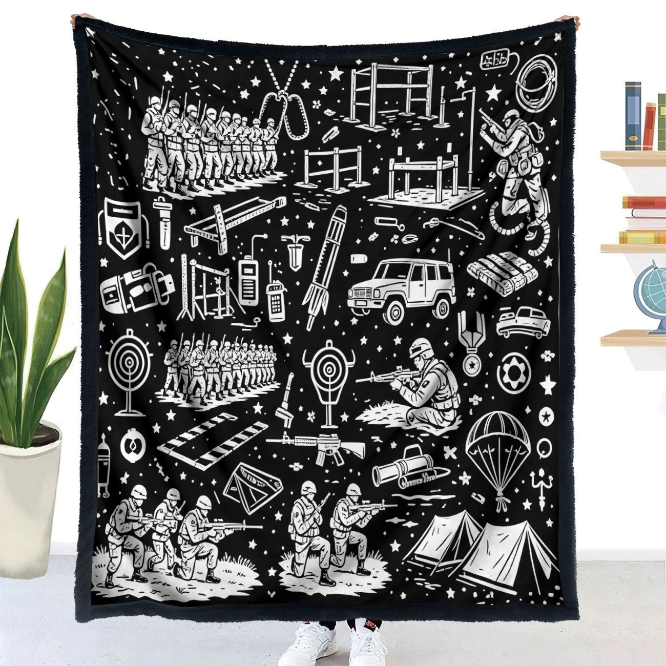 DIY Coloring Blanket with Colored Pens