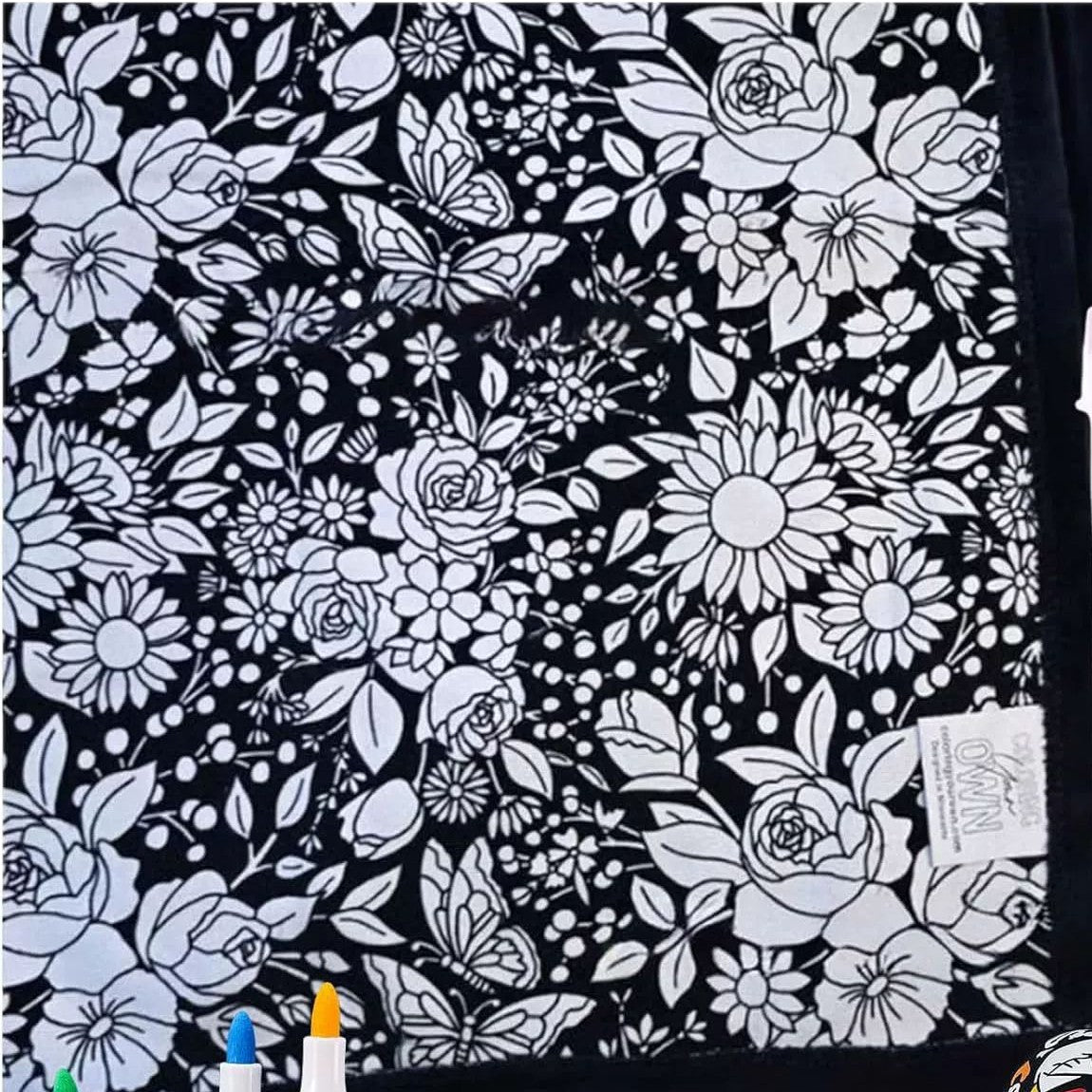 DIY Coloring Blanket with Markers