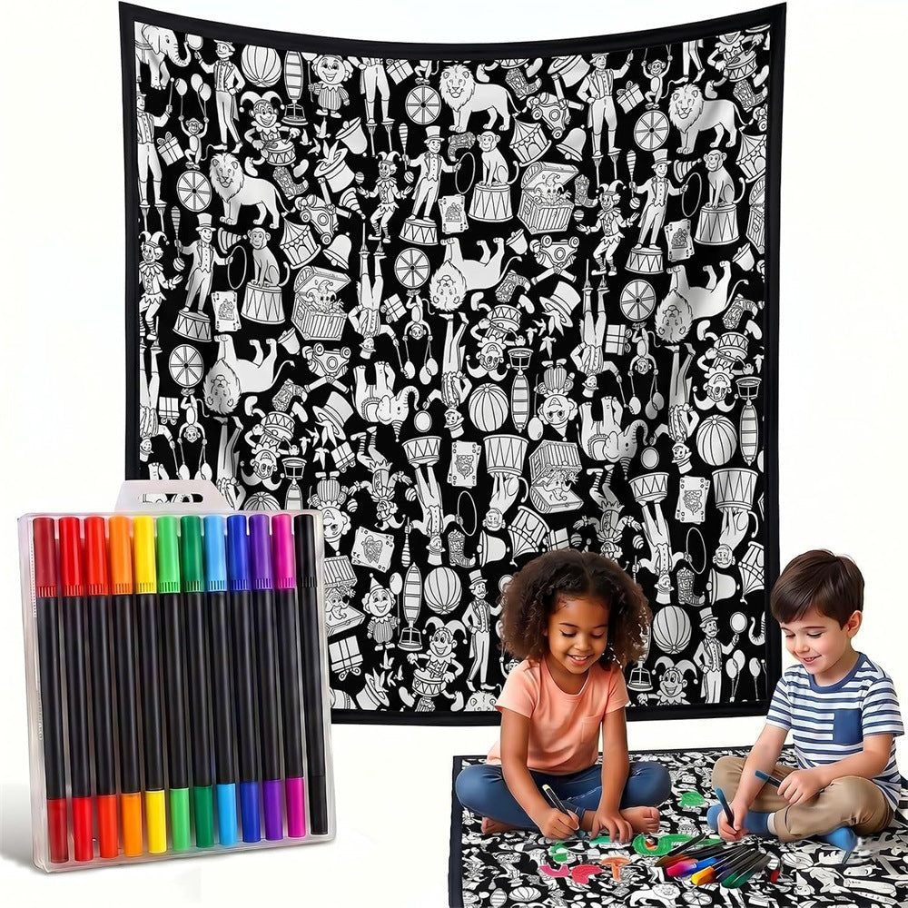 DIY Coloring Flannel Blanket