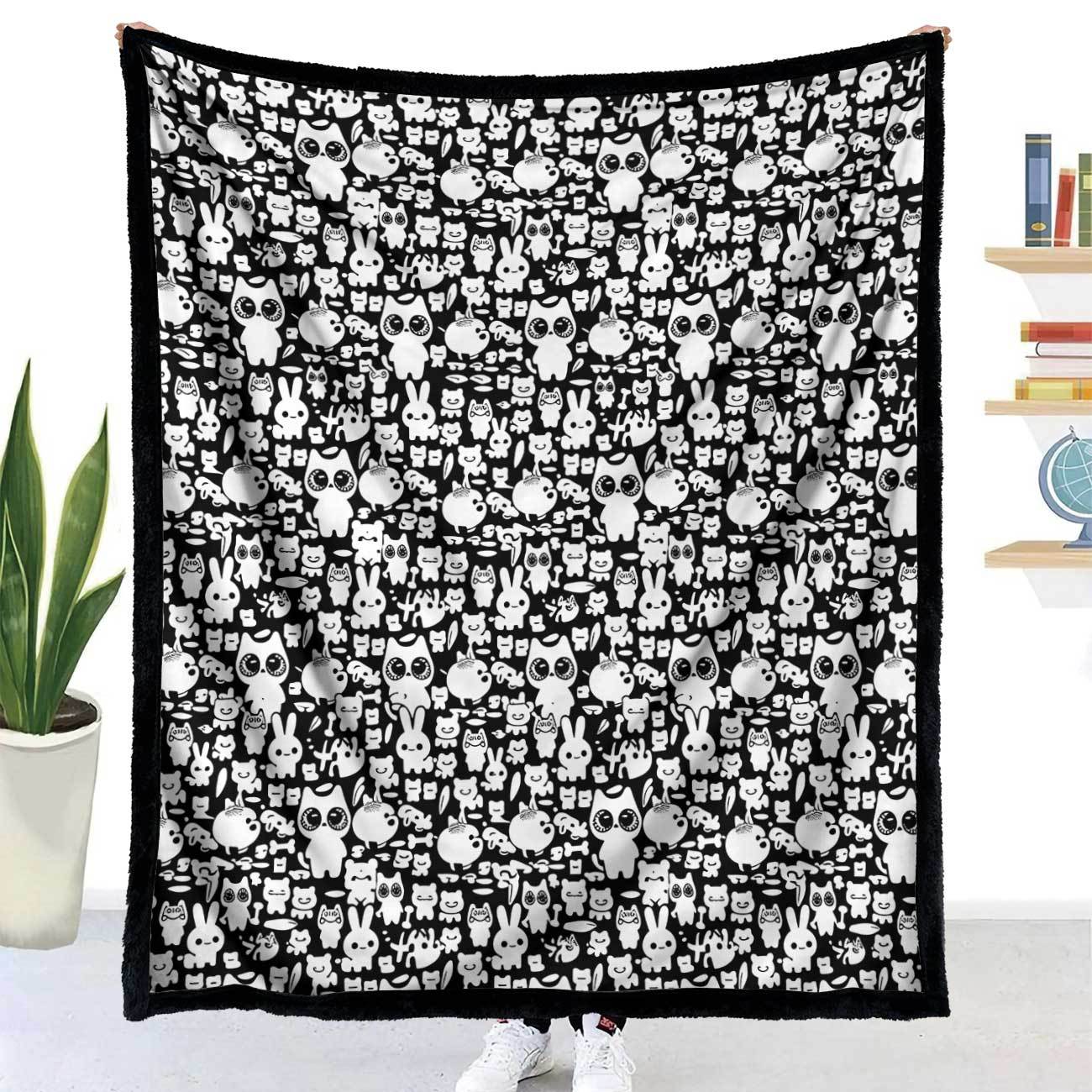 DIY Coloring Painting Blanket with Brushes