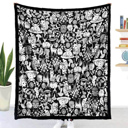 DIY Coloring Painting Blanket with Brushes