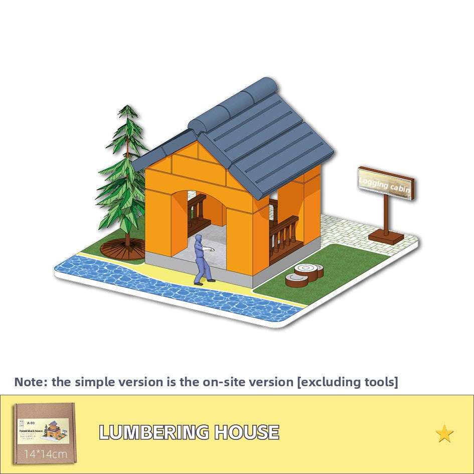 DIY Construction Master Handmade Real Brick Cement House Building Toy