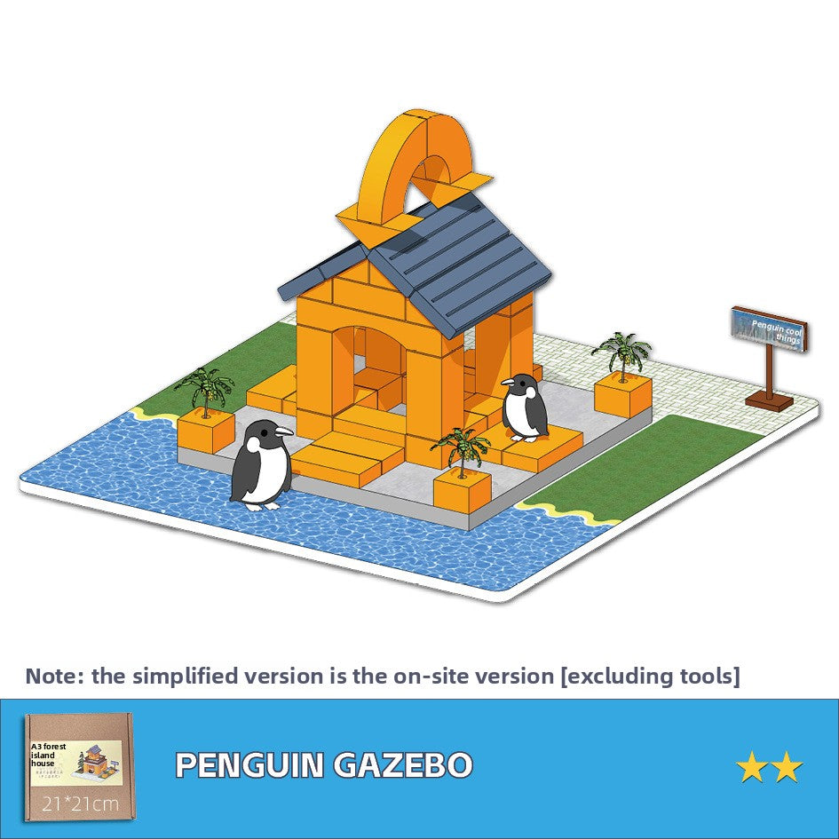 DIY Construction Master Handmade Real Brick Cement House Building Toy