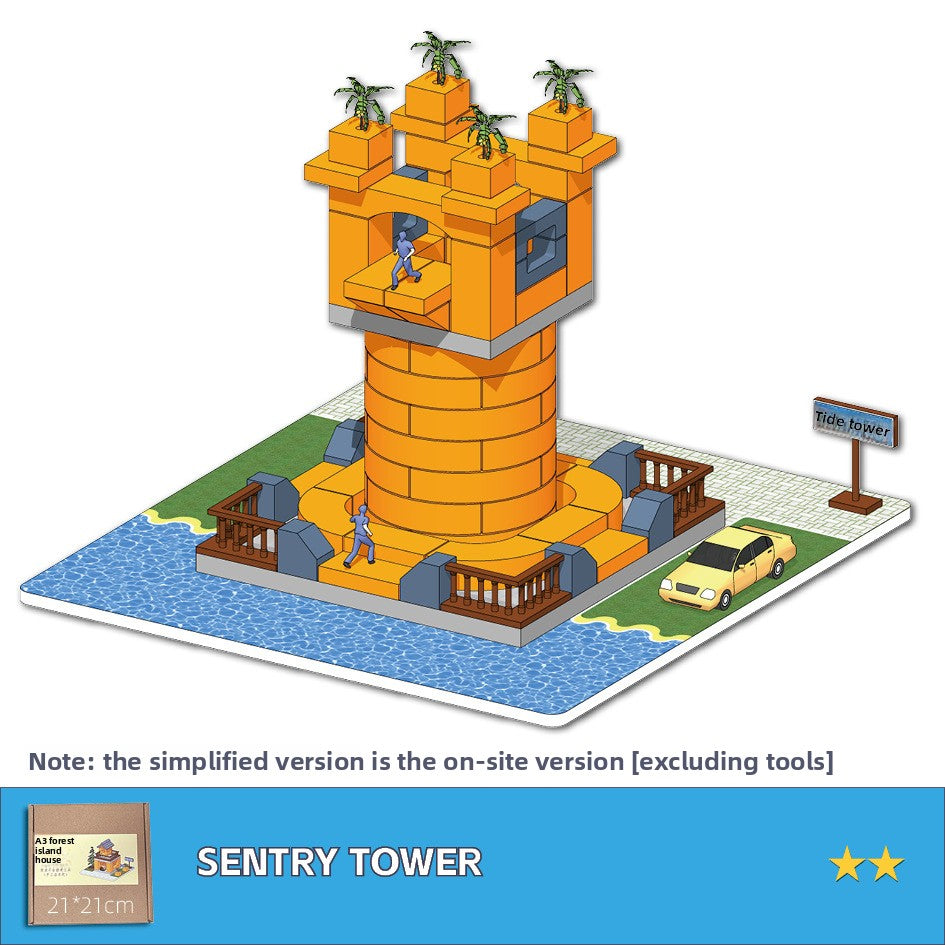 DIY Construction Master Handmade Real Brick Cement House Building Toy