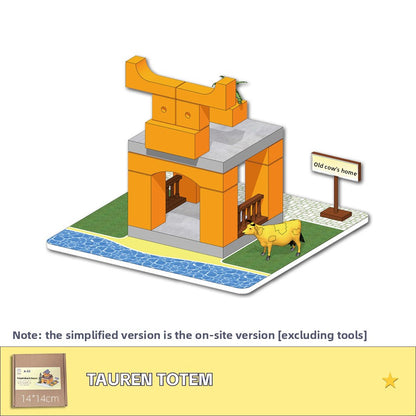 DIY Construction Master Handmade Real Brick Cement House Building Toy