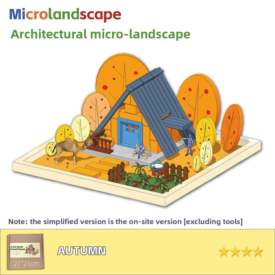 DIY Construction Master Handmade Real Brick Cement House Building Toy