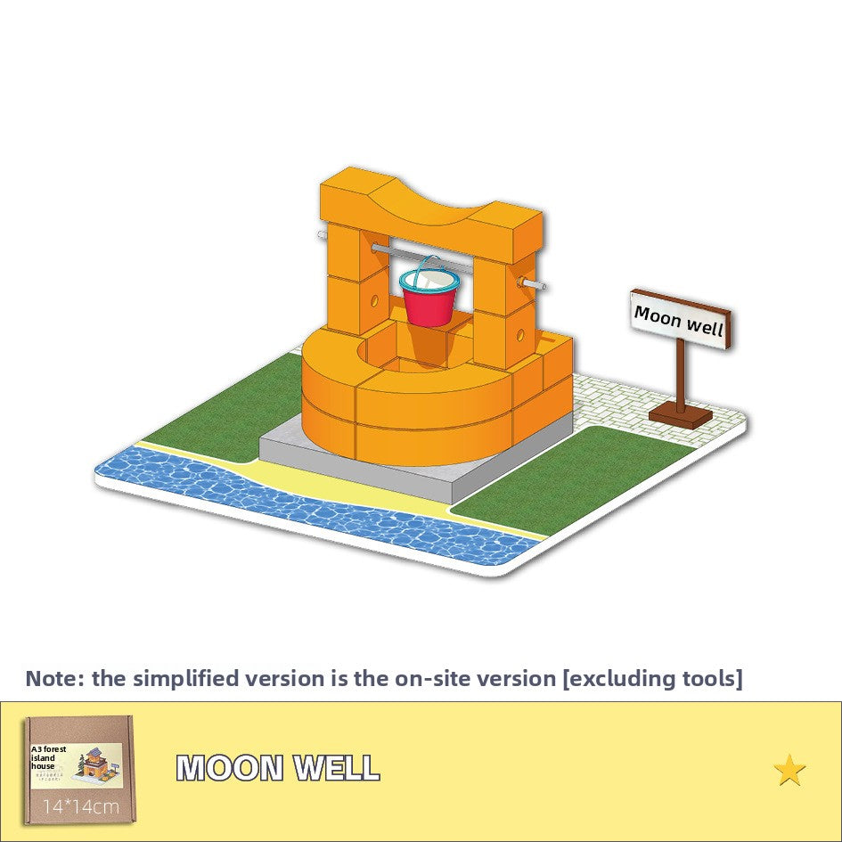 DIY Construction Master Handmade Real Brick Cement House Building Toy