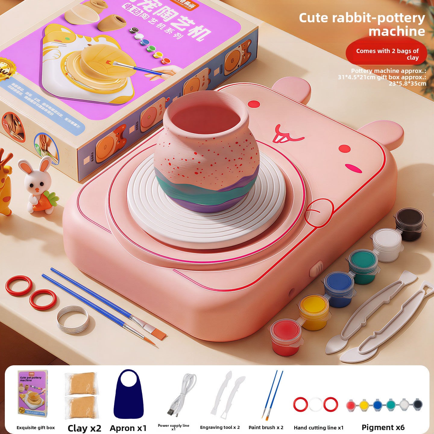 DIY Creative Pottery Machine for Kids