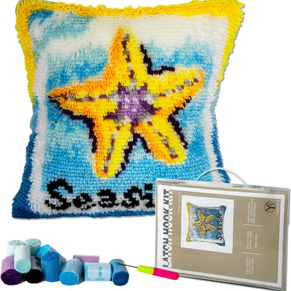 DIY Cross Stitch Pillow Embroidery Kit