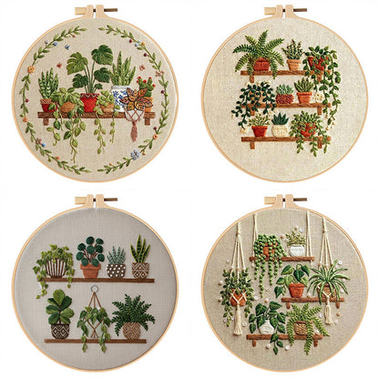 DIY Embroidery Kit with Hoop and Cloth